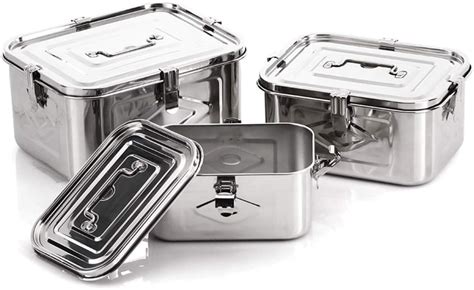 stainless steel kitchen storage box|rectangular stainless steel storage containers.